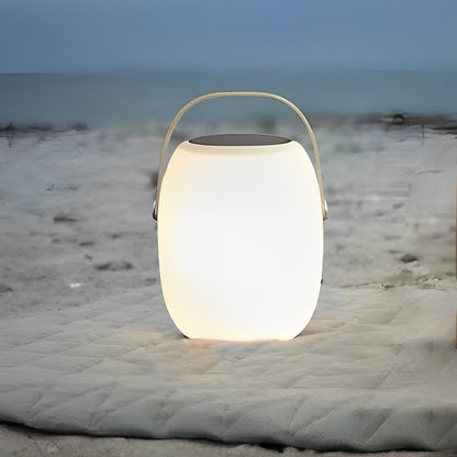 Tafellamp Buiten Draagbaar Solar LED Wit Tuin Terras PE Hengsel Warmwit 3000K Oplaadbaar Lantaarn Sfeerverlichting Camping Balkon