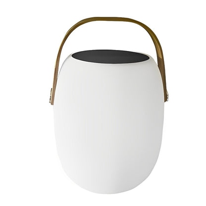 Tafellamp Buiten Draagbaar Solar LED Wit Tuin Terras PE Hengsel Warmwit 3000K Oplaadbaar Lantaarn Sfeerverlichting Camping Balkon