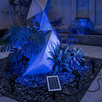 Tuinspot Zonne-energie LED 3W Zwart IP65 Tuin Gazon Prikspot Oprit Boomverlichting Buitenspot Solar