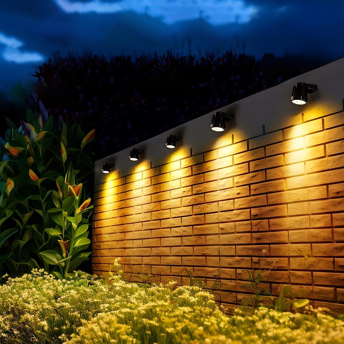 Tuinspot Zonne-energie LED 3W Zwart IP65 Tuin Gazon Prikspot Oprit Boomverlichting Buitenspot Solar