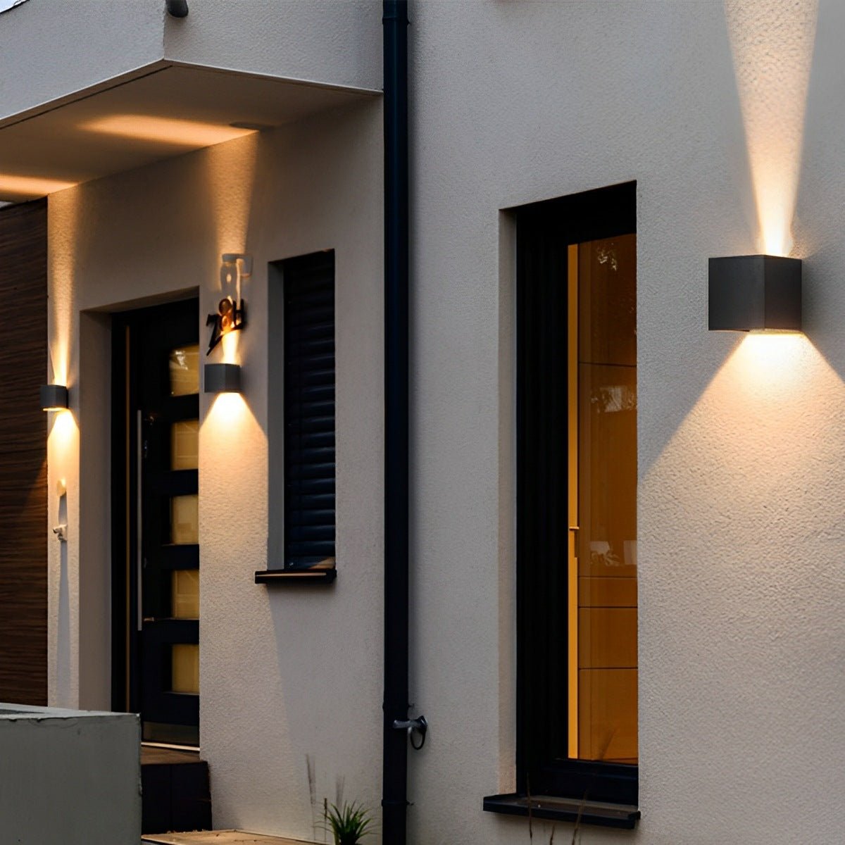 Buiten LED Wandlamp Kubus Aluminium Zwart 12W IP65 Op-en-Neer Verlichting Gevel Opbouw Tuinverlichting Buitenwandlamp Modern Minimalistisch