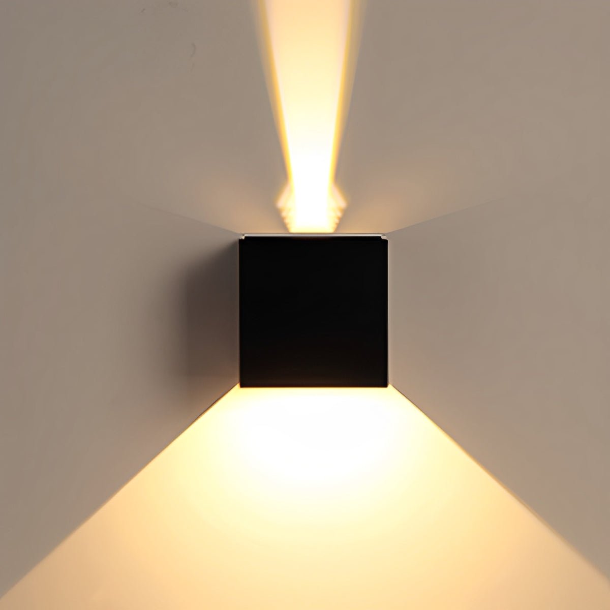 Buiten LED Wandlamp Kubus Aluminium Zwart 12W IP65 Op-en-Neer Verlichting Gevel Opbouw Tuinverlichting Buitenwandlamp Modern Minimalistisch