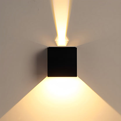 Buiten LED Wandlamp Kubus Aluminium Zwart 12W IP65 Op-en-Neer Verlichting Gevel Opbouw Tuinverlichting Buitenwandlamp Modern Minimalistisch