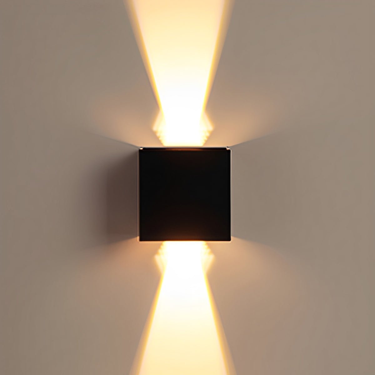 Buiten LED Wandlamp Kubus Aluminium Zwart 12W IP65 Op-en-Neer Verlichting Gevel Opbouw Tuinverlichting Buitenwandlamp Modern Minimalistisch