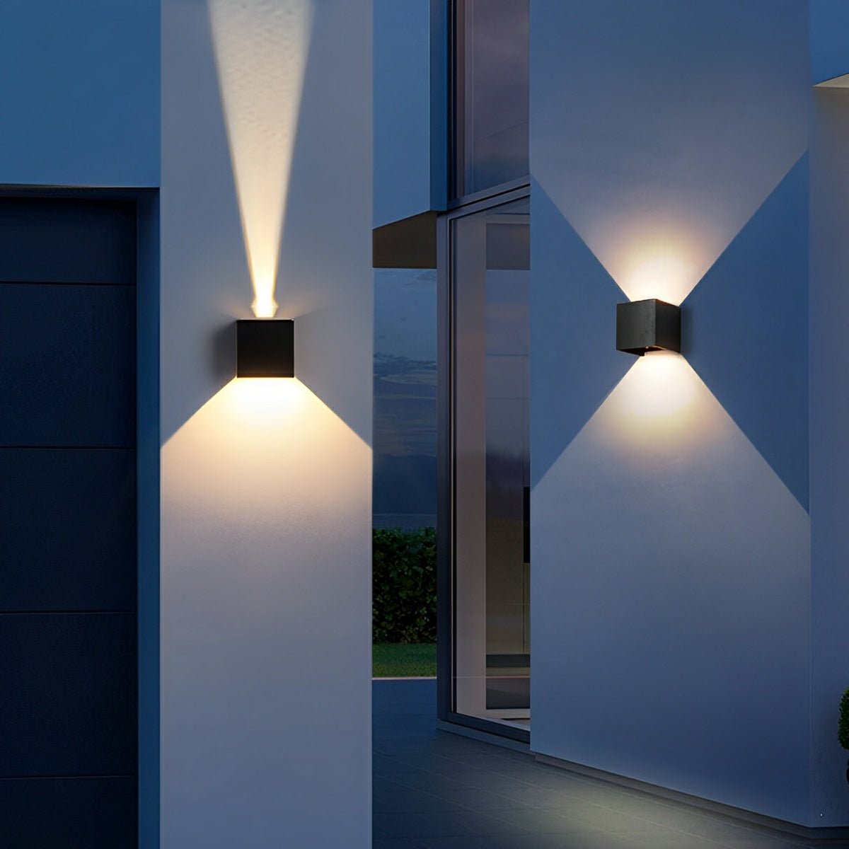 Buiten LED Wandlamp Kubus Aluminium Zwart 12W IP65 Op-en-Neer Verlichting Gevel Opbouw Tuinverlichting Buitenwandlamp Modern Minimalistisch