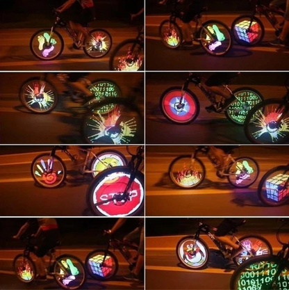 RGB Fietswiel Spaakverlichting 32 LED Patronen Zichtbaarheid Veiligheid Fietsverlichting Wielverlichting