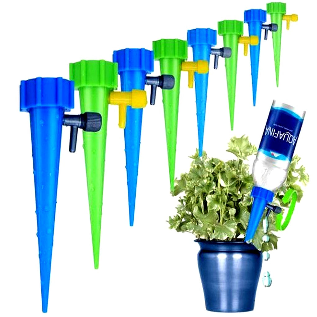 Zelfdrenker Set 12 Stuks Verstelbaar Automatisch Watergeefsysteem Plantenwaterpunten Driptuit Tuin Balkon