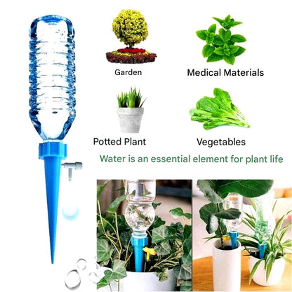 Zelfdrenker Set 12 Stuks Verstelbaar Automatisch Watergeefsysteem Plantenwaterpunten Driptuit Tuin Balkon