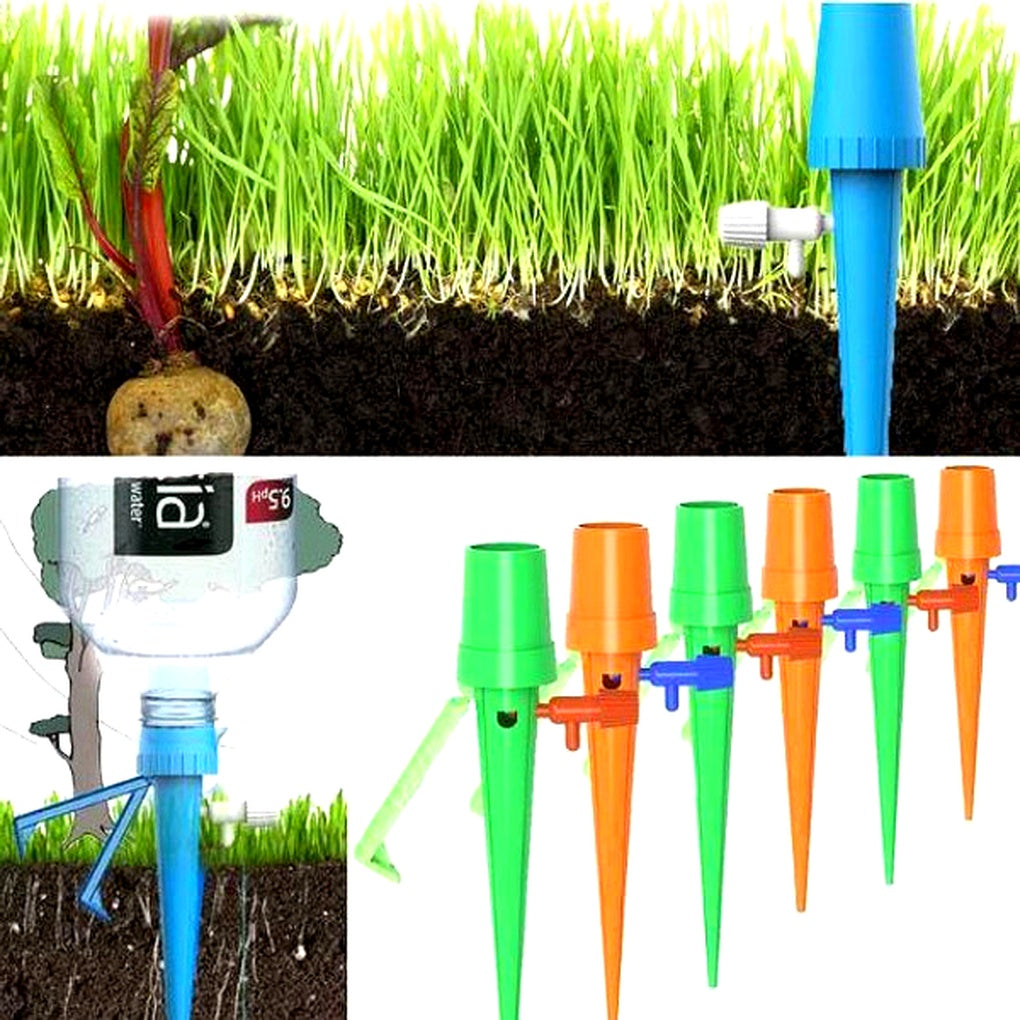 Zelfdrenker Set 12 Stuks Verstelbaar Automatisch Watergeefsysteem Plantenwaterpunten Driptuit Tuin Balkon