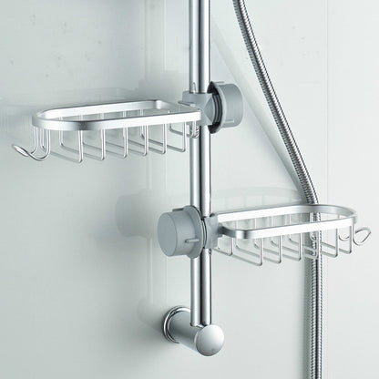 Hangend Zeepbakje Aluminium Doucherek met Sneldrogende Drainfunctie Badkamer Opbergoplossing Wandmontage