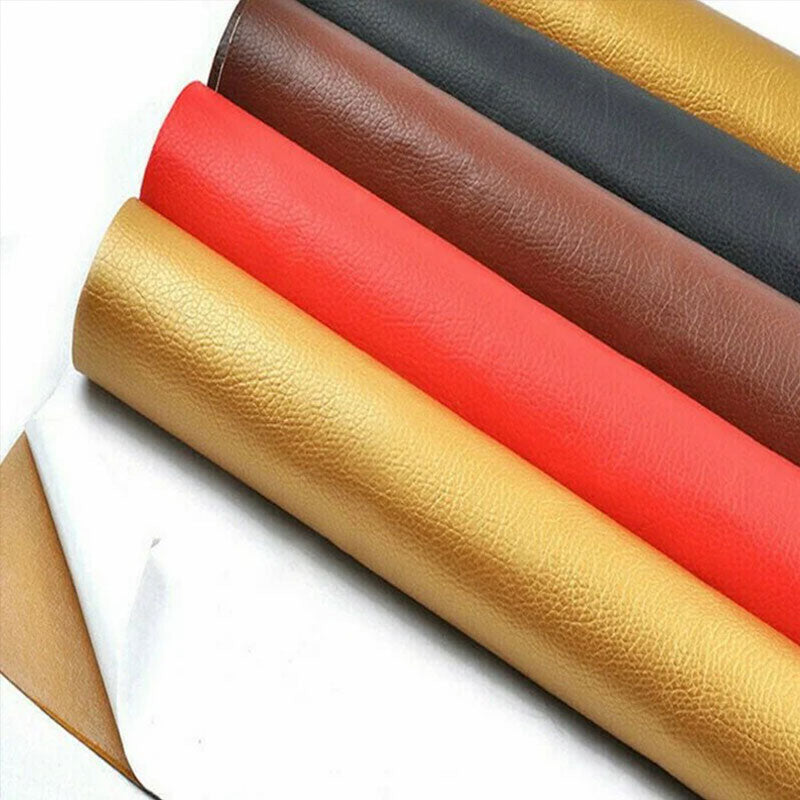 Zelfklevende Leerreparatietape voor Meubels en Auto Herstelfolie Scheurfix 20x30cm tot 50x137cm Knipbaar