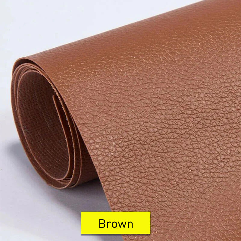 Zelfklevende Leerreparatietape voor Meubels en Auto Herstelfolie Scheurfix 20x30cm tot 50x137cm Knipbaar