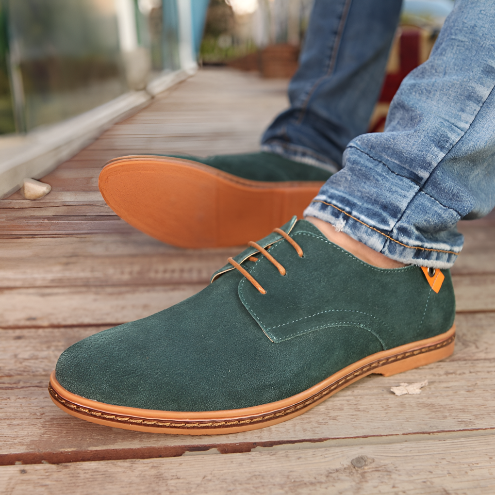 Veterschoenen Heren Vegan Suède Oxford Stijl Zwart Bruin Grijs Blauw Comfortabel Chique Casual Dagelijks