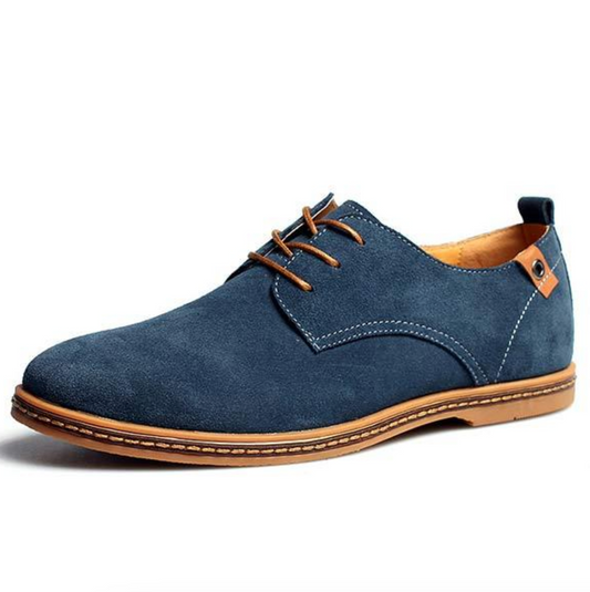 Veterschoenen Heren Vegan Suède Oxford Stijl Zwart Bruin Grijs Blauw Comfortabel Chique Casual Dagelijks