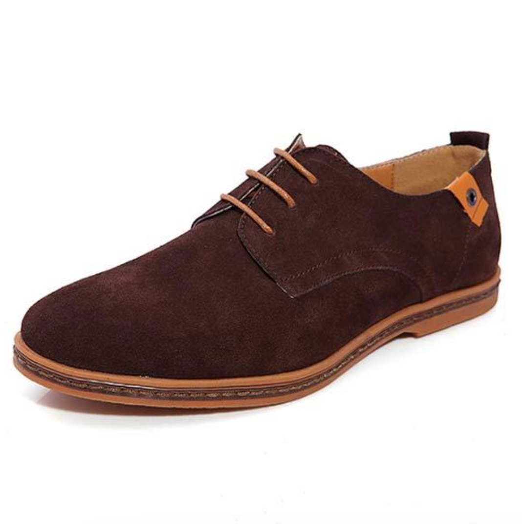 Veterschoenen Heren Vegan Suède Oxford Stijl Zwart Bruin Grijs Blauw Comfortabel Chique Casual Dagelijks