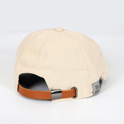 Platte Pet met Verstelbare Band Heren Klassiek Design Comfortabel Dagelijks Gebruik Vintage Stijl Casual