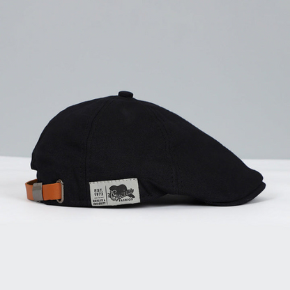 Platte Pet met Verstelbare Band Heren Klassiek Design Comfortabel Dagelijks Gebruik Vintage Stijl Casual