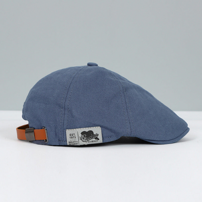 Platte Pet met Verstelbare Band Heren Klassiek Design Comfortabel Dagelijks Gebruik Vintage Stijl Casual
