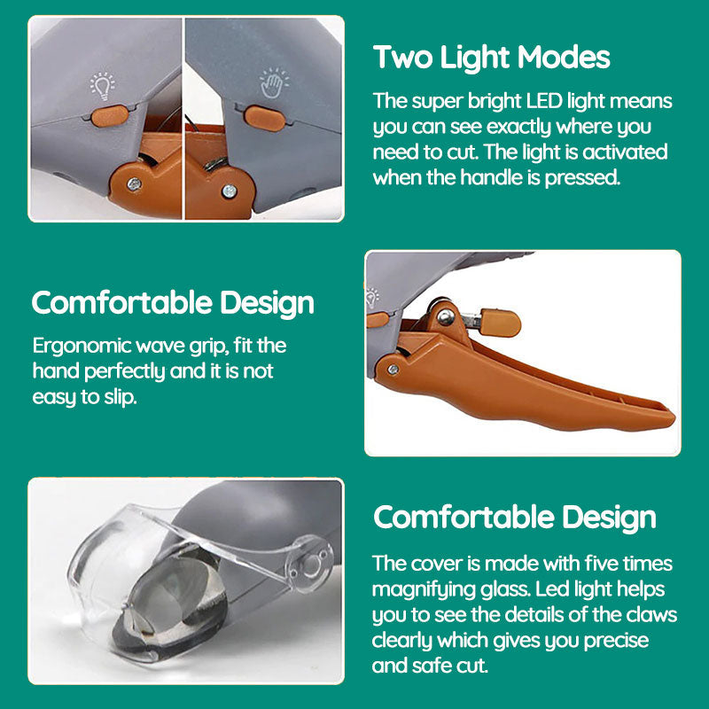 Nagelknipper voor Honden met Veiligheidssensor | Ergonomisch Antislip Design | Professionele Verzorgingstool