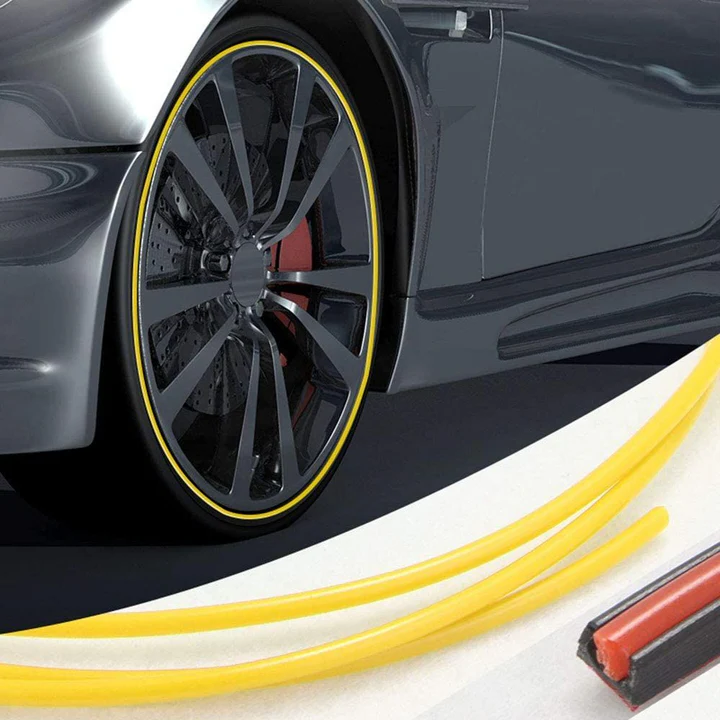 Velgrandbeschermer Rubber 8 Meter Strip Zelfklevend Beschermingsband Auto Velgen Bumper Spatbord Bescherming