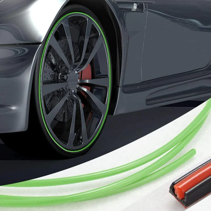 Velgrandbeschermer Rubber 8 Meter Strip Zelfklevend Beschermingsband Auto Velgen Bumper Spatbord Bescherming