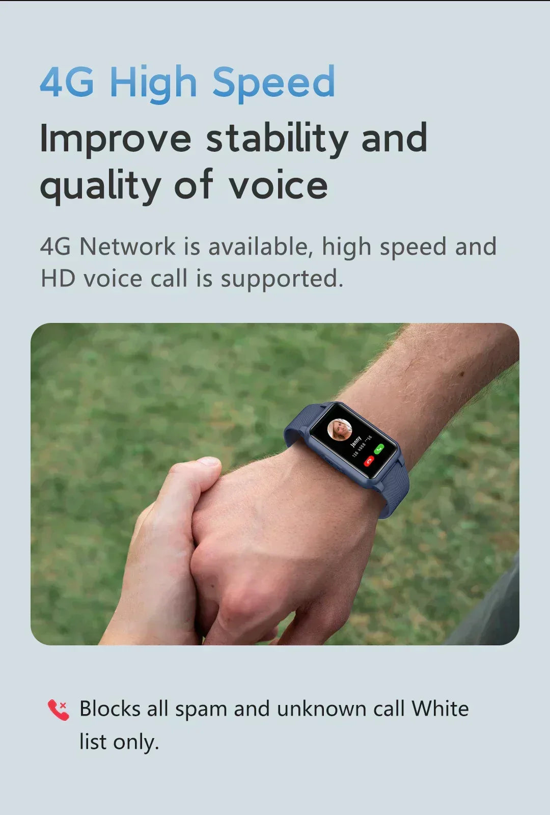 Smartwatch met Valdetectie GPS Noodoproep voor Senioren Veiligheid Waterdicht Gezondheidsmonitor Horloge