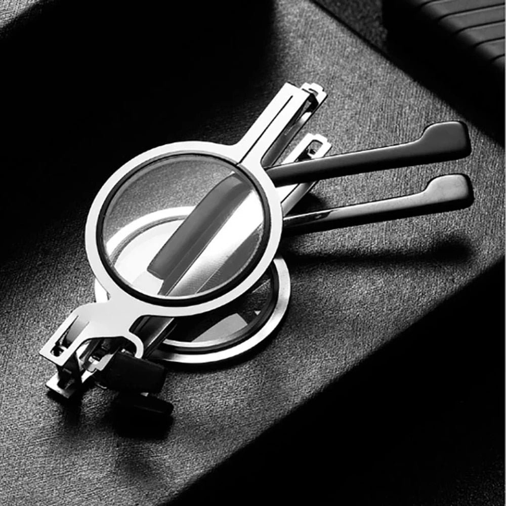 Opvouwbare Leesbril Metalen Montuur Vierkant Model met Hardcase Zakformaat Compact Handig voor Onderweg