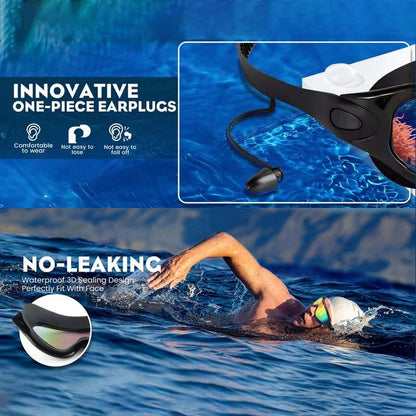 Zwembril met Panoramisch Zicht Anti-Condens Coating Unisex Zwemmen Watersport Recreatie Trainingsbroek