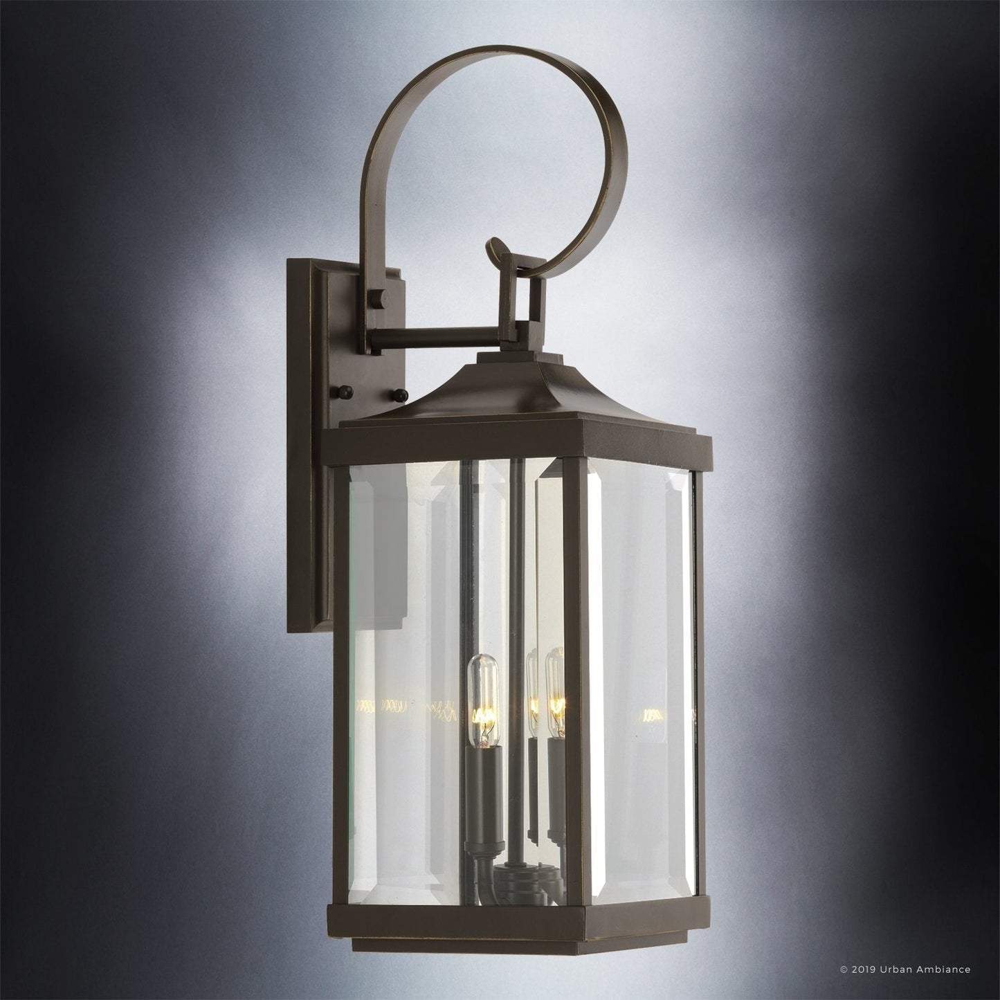Buitenlamp Wandlamp Klassiek Lantaarn Olde Bronze Aluminium 55cm