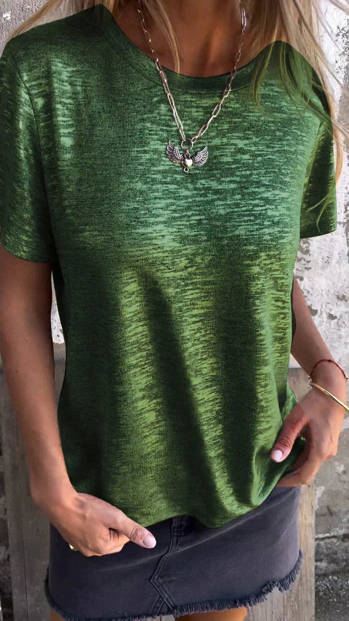 Vrouwen T-shirt Kort Mouwen Met Leuke Opdruk