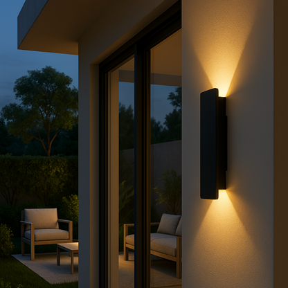 LED Wandlamp Rechthoekig Aluminium Waterdicht IP65 Buitenverlichting Gevellamp Balkon Tuin Sfeerverlichting Energiezuinig Moderne Wandarmatuur