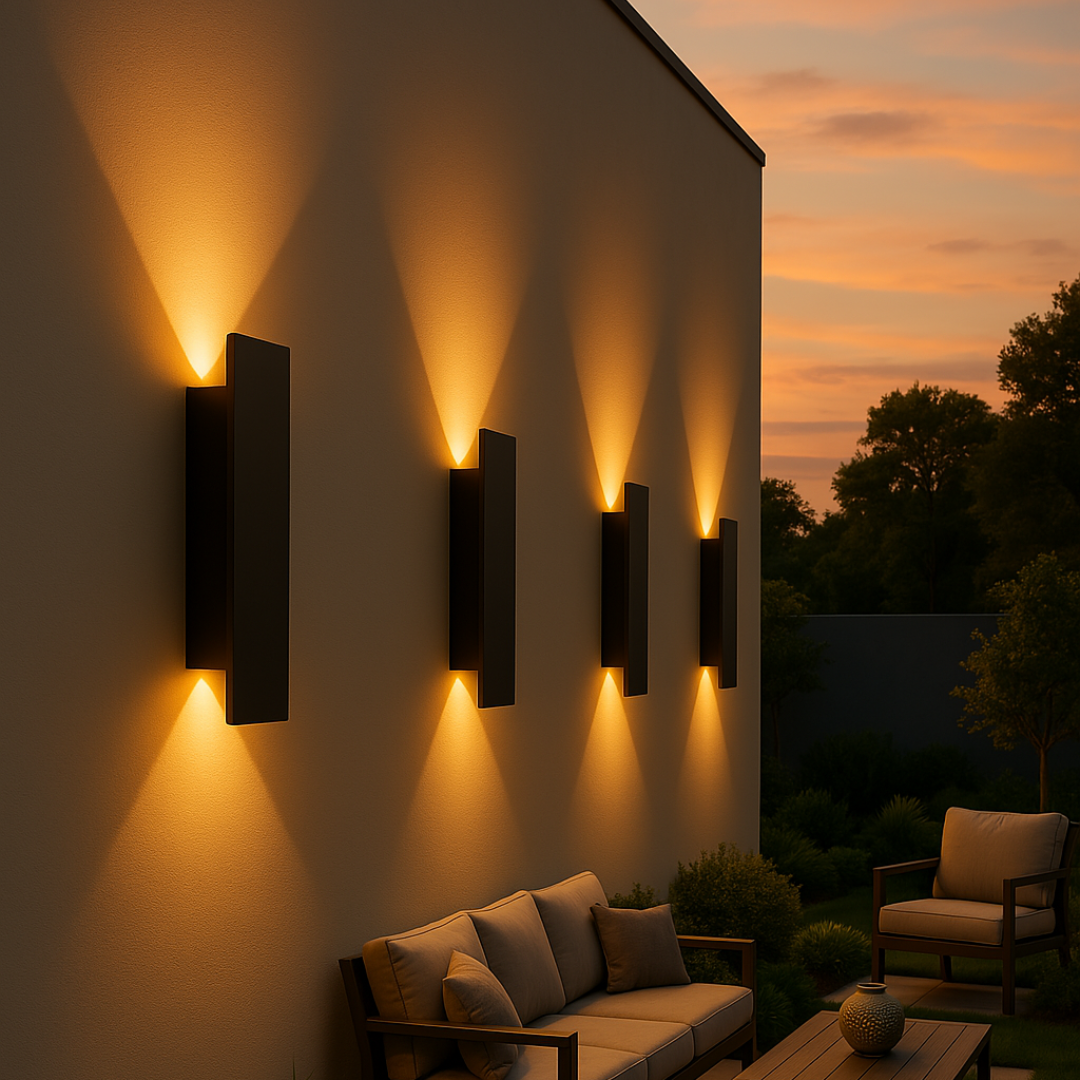 LED Wandlamp Rechthoekig Aluminium Waterdicht IP65 Buitenverlichting Gevellamp Balkon Tuin Sfeerverlichting Energiezuinig Moderne Wandarmatuur