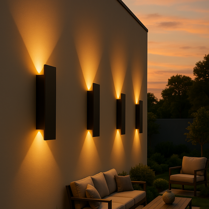 LED Wandlamp Rechthoekig Aluminium Waterdicht IP65 Buitenverlichting Gevellamp Balkon Tuin Sfeerverlichting Energiezuinig Moderne Wandarmatuur