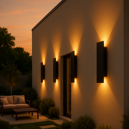 LED Wandlamp Rechthoekig Aluminium Waterdicht IP65 Buitenverlichting Gevellamp Balkon Tuin Sfeerverlichting Energiezuinig Moderne Wandarmatuur