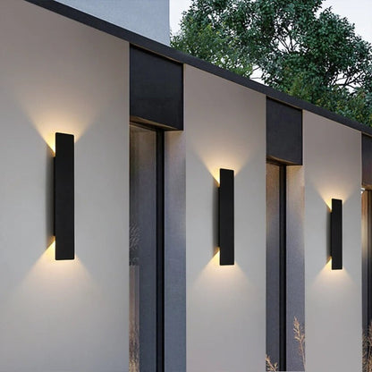 LED Wandlamp Rechthoekig Aluminium Waterdicht IP65 Buitenverlichting Gevellamp Balkon Tuin Sfeerverlichting Energiezuinig Moderne Wandarmatuur