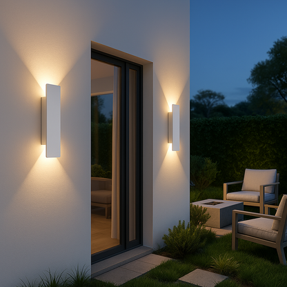 LED Wandlamp Rechthoekig Aluminium Waterdicht IP65 Buitenverlichting Gevellamp Balkon Tuin Sfeerverlichting Energiezuinig Moderne Wandarmatuur