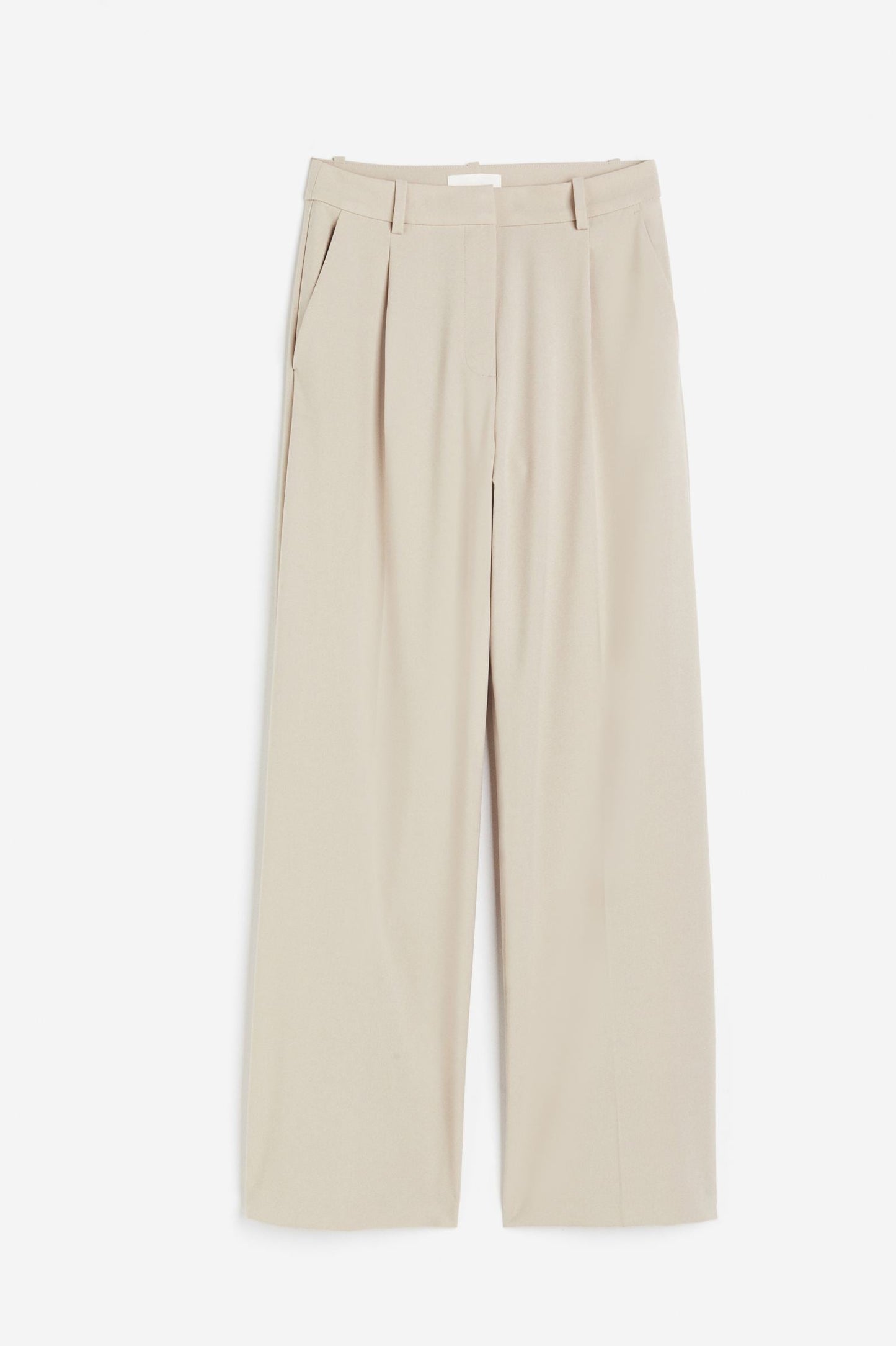 Dames Broek Wijd Model Rechte Pijp met Plooien