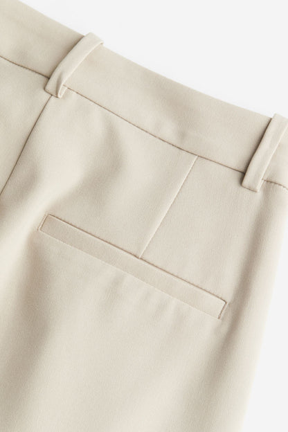 Dames Broek Wijd Model Rechte Pijp met Plooien