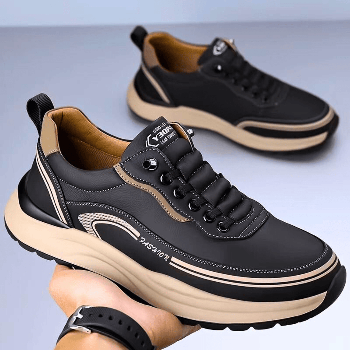 Leren Sneakers Brixton Stijlvol en Comfortabel