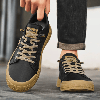 Leren Sportschoenen Heren Harrington Stijl
