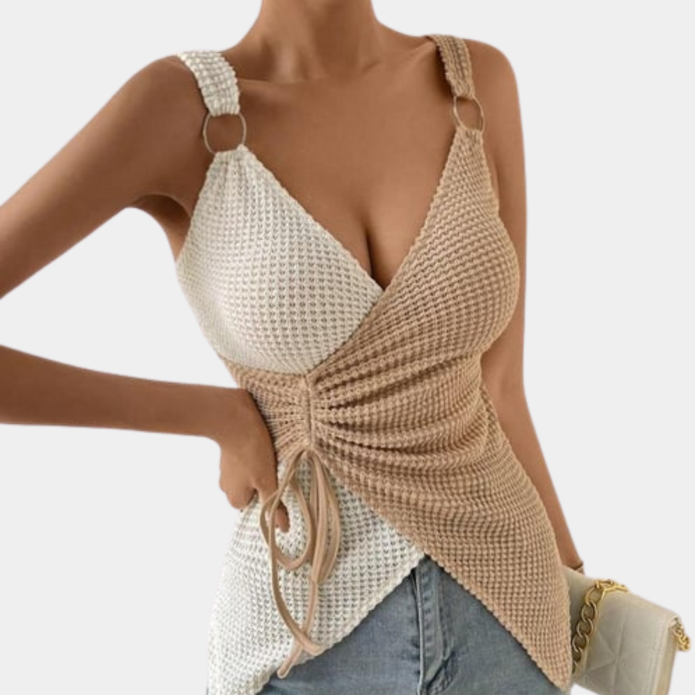 Vrouwelijke Top Zonder Mouwen Elegante Stijl - StudioMarella
