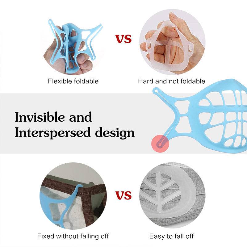 Siliconen 3D Mondkaphouder - Extra Ademruimte & Comfortabel Dragen - Herbruikbaar - Beschermt Make-up