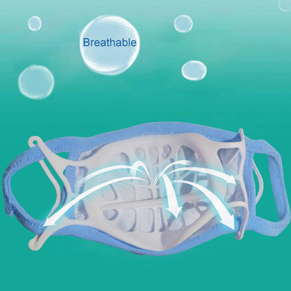 Siliconen 3D Mondkaphouder - Extra Ademruimte & Comfortabel Dragen - Herbruikbaar - Beschermt Make-up