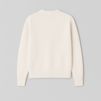 Oversized Trui met Harten en Aas Motief voor Dames
