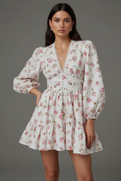 Bloemenjurk Mini Jurk Zomerjurk voor Vrouw - StudioMarella