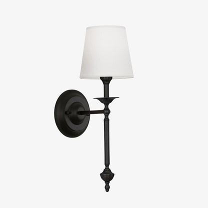 Stoffen Wandlamp met Vintage Koperen Afwerking – Sfeervolle Verlichting voor Hal, Slaapkamer en Woonkamer
