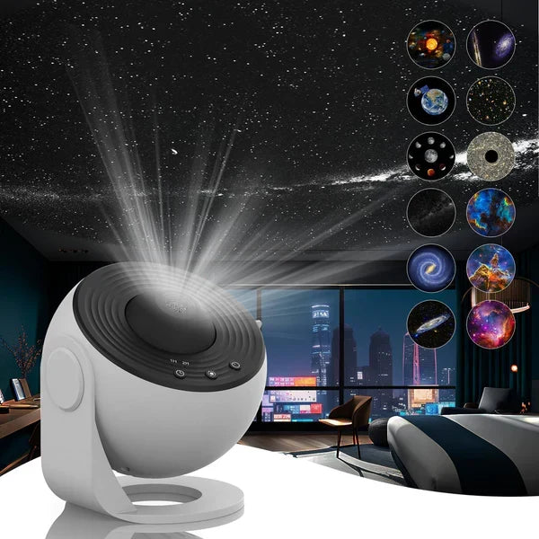 Galaxyprojectie Sterrenhemel Projector met Verwisselbare Schijven – Ruimtevisualisatie voor Kinderen en Volwassenen