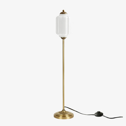 Decoratieve Glazen Pompoen Vloerlamp Retro Organische Stijl Woonkamer Staande Lamp
