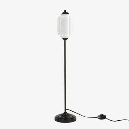 Decoratieve Glazen Pompoen Vloerlamp Retro Organische Stijl Woonkamer Staande Lamp
