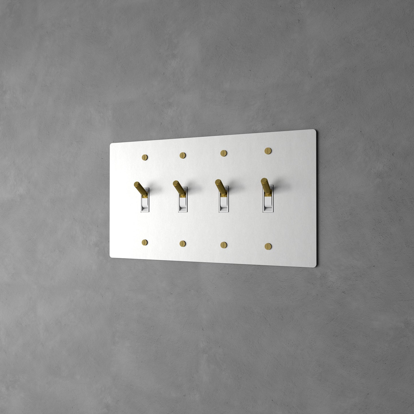Luxe Messing Tuimelschakelaar Met Minimalistisch Design En Hoogwaardige Afwerking